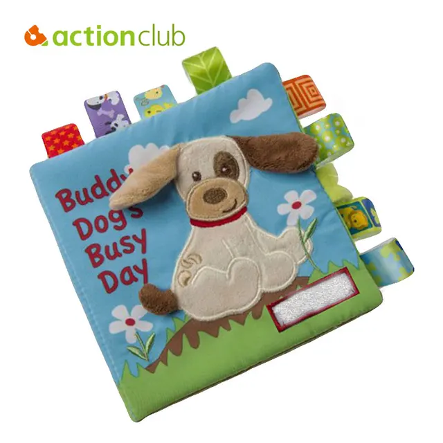 actionclub cartoon baby cloth book toys kawaii infant activity