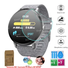 10Pcs/Lot(5Films+5Wipes)For V11 Smart Watch BT4.0 IP67 Fitness Tracker HR Women Screen Protector Tempered Glass Protective Film