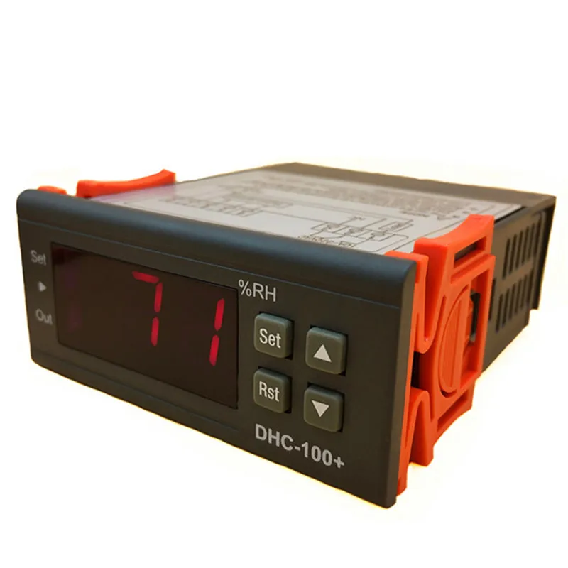 

high quality kitchen/digital room thermometer hygrometer display refrigerator Air Humidity Controller with Sensor 110V DHC-100