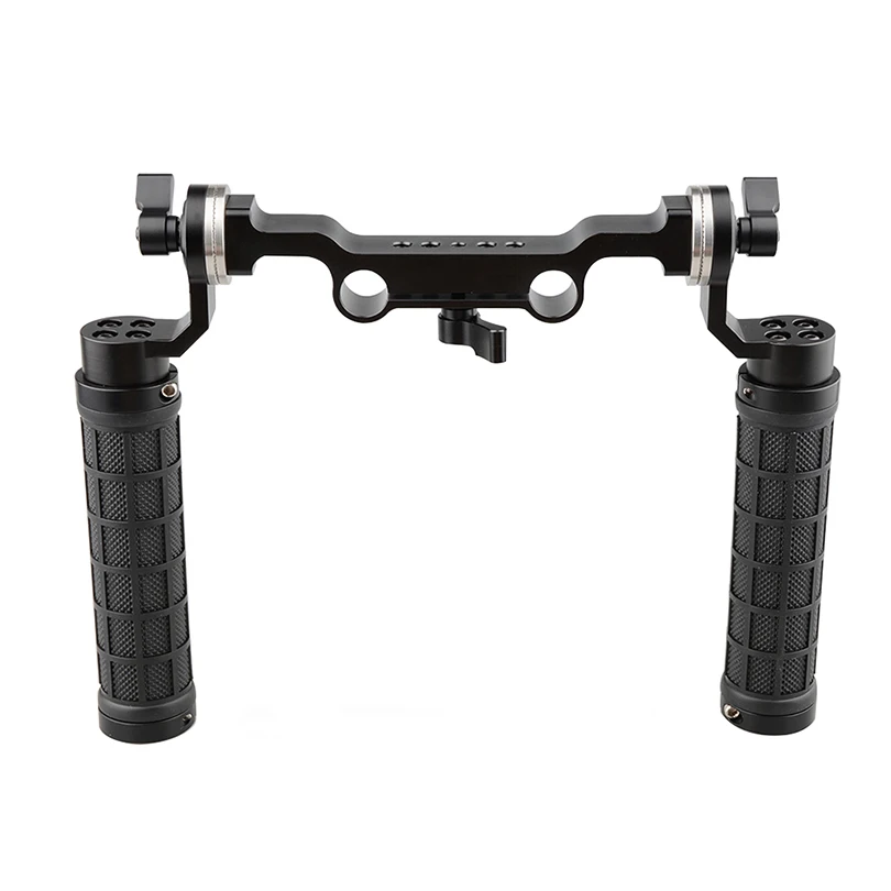  CAMVATE Rosette Handgrips with 15mm Rod Clamp Railblock with Rosette for DSLR Shoulder Support Syst