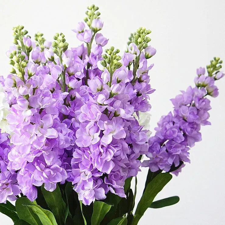

4Pcs Artificial Hyacinth Violet flower branch fleurs artificielles for autumn fall home wedding decoration fake flowers wreath