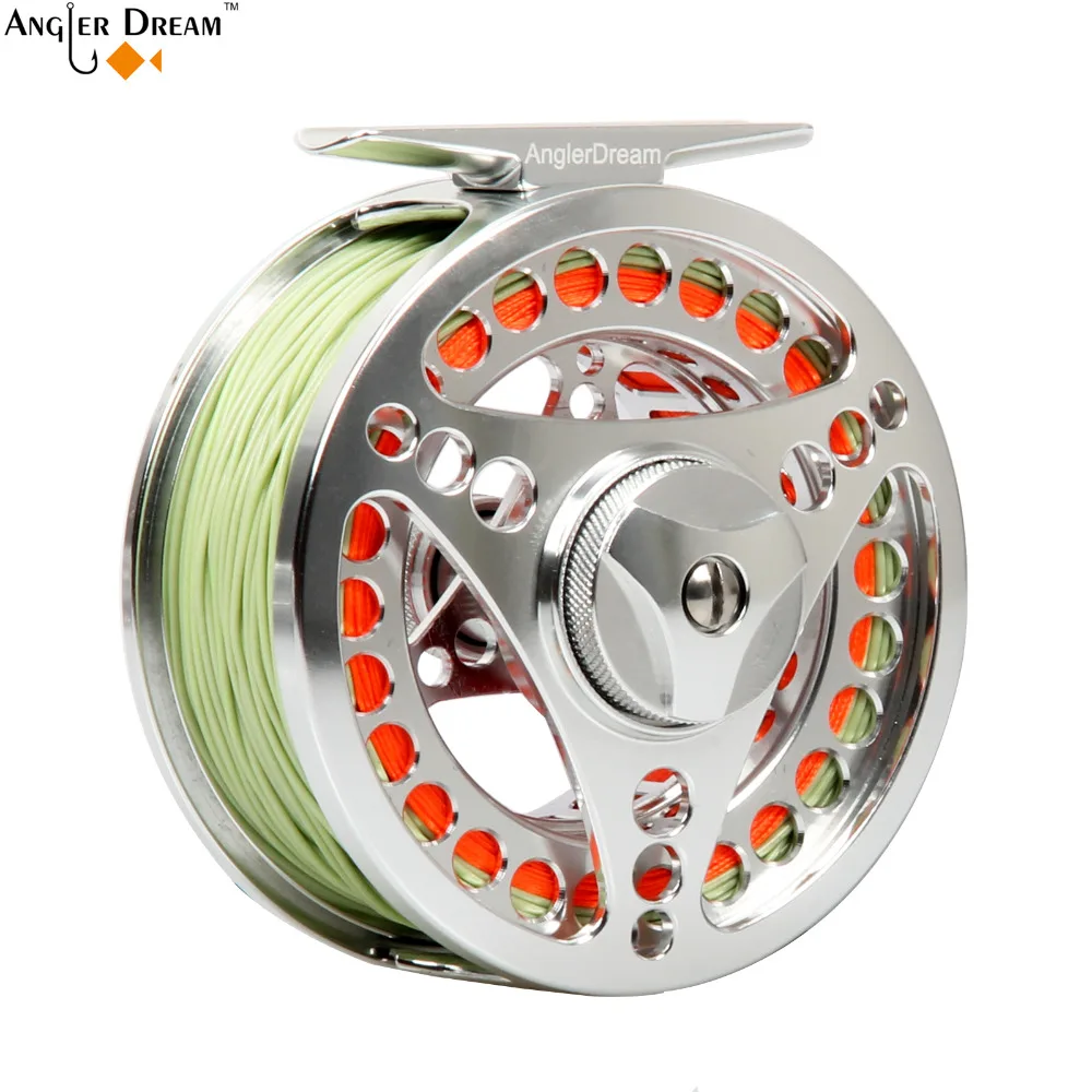 3/4 5/6 7/8 9/10WT Fly Fishing Reel Combo CNC Machine Aluminum Silver