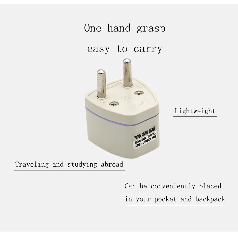 European Standard Universal Travel Conversion Plug 2500w High Power Appliances EU Adapter Italy Greece Norway South Korea Spain (2)