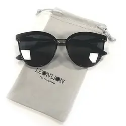 LeonLion конфеты Брендовая Дизайнерская обувь «кошачий глаз» Для женщин Роскошные Пластик солнцезащитные очки классический ретро открытый