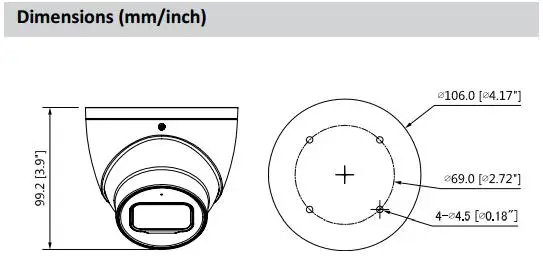 4k DH Outdoor Indoor DH HDCVI Camera HAC-HDW2802T-A 4K Starlight HDCVI IR Coaxial CCTV Camera 3.6mm