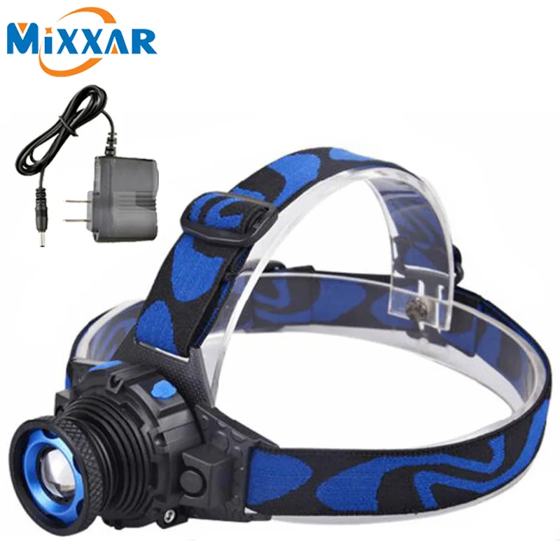 

C Q5 LED Frontal Led Headlamp Headlight Flashlight Rechargeable Lampe Torch Head lamp Build-In Battery + Charger