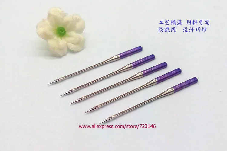 10pcs janome Sewing Machine Blue Tip Needle Size 75/11 Purple Tip Needle 14/90 for Brother Singer New Home Elina Elnita Pfaff