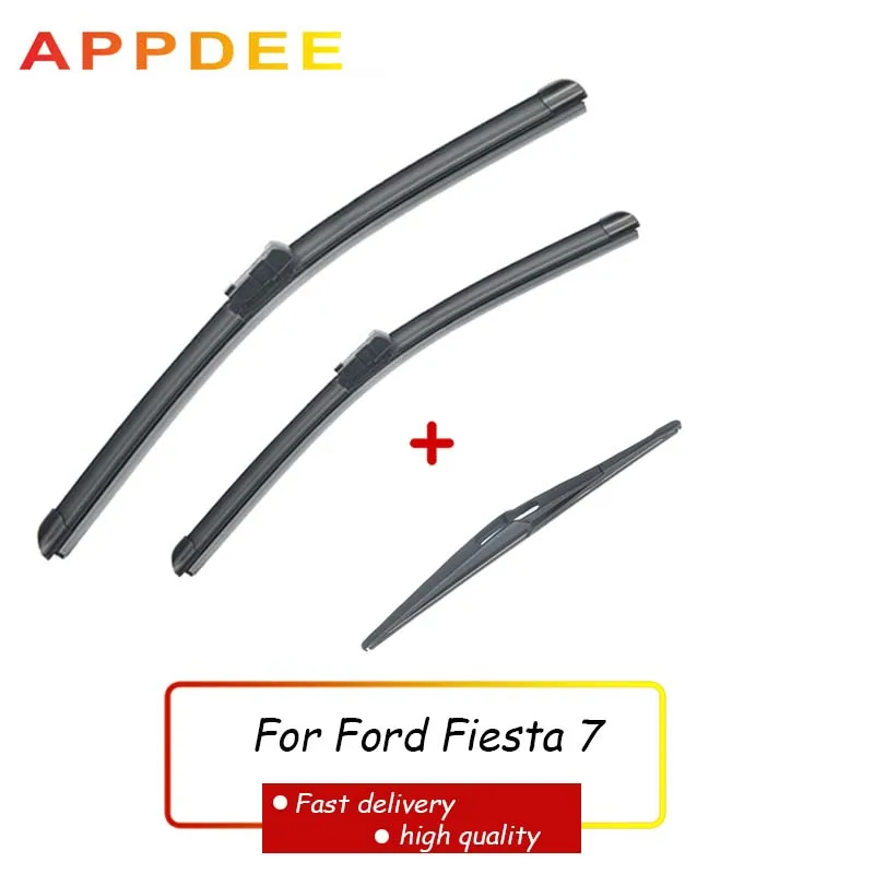 Appdee Wiper Front Rear Wiper Blades Set For Ford Fiesta 7 20082016