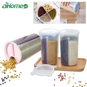 

Food grain storage Bottles Jars Boxes Divided Home Organization Can Container for Beans rice Noodles Kitchen Sealed storage Box