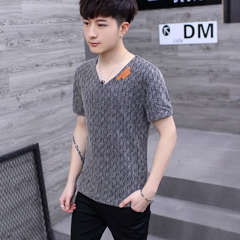 

Alharbi 2019 Summer Men Short Sleeve Running Shirt Sport T-shirt Outdoor Jogging Tops Gym