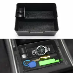 ABS Автомобильная консоль подлокотник коробка для хранения Orgainzer лоток держатель для Tesla модель 3 2012-2019
