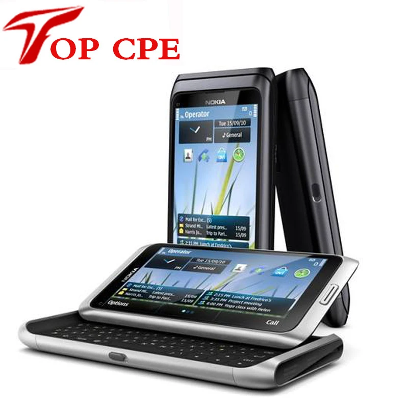Fast Free Shipping Original E7 Nokia E7 Mobile Phone Camera 8MP GPS WIFI QWERTY Russian keyboard