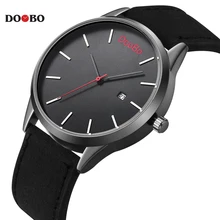 Mode Casual DOOBO Hommes de Sport Montres À Quartz Mens Watch Top Marque De Luxe En Cuir Montres Relogio Masculino Montre Homme