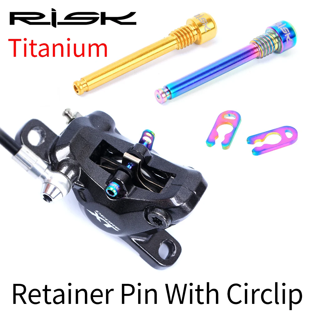 2Pcs M4 Titanium Alloy Bicycle Disc Brake Caliper Bolts MTB Bike Screw Bolt Set
