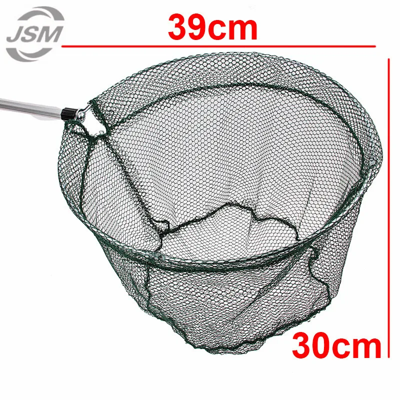 JSM 1,7 м алюминиевый сплав посадочная сетка нейлоновая сетка Удлиняющая ручная сеть для рыбы складная Карп Рыболовная сеть Совок рыболовная сеть