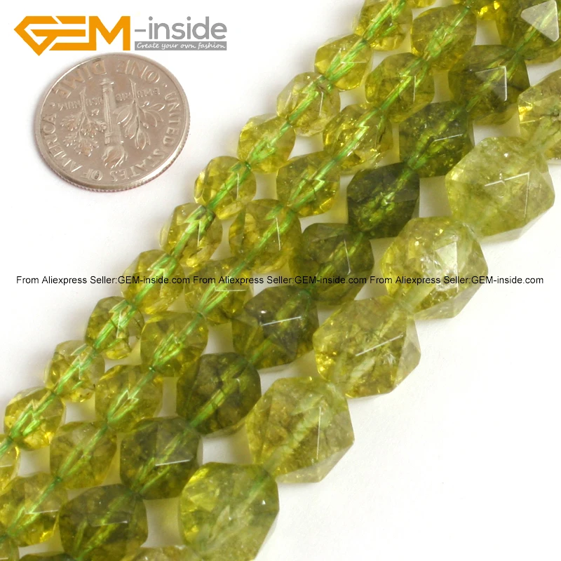Ограненные бусины из камбей с кристаллом 6 12 мм перидот 15 дюймов|faceted beads|beads beadsbeads