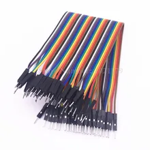 Высокое качество 40 шт. Dupont линия 20 см мужчина к мужской джемпер проволока Dupont кабель