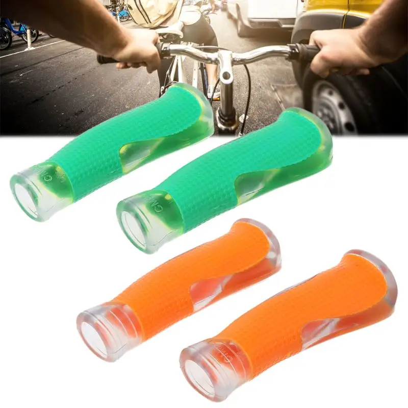 

Bicycle Grips Resin 22.2mm Handlebar Cycling Transparent Bike Parts Non Slip Kit