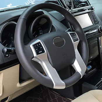 

Car Steering Wheel Cover For Toyota Land Cruiser Prado 150 FJ150 2010 2011 2012 2013 2014 2015 2016 2017 2018 Accessories