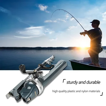 

134cm built-in reel Telescopic Mini Fishing Rod Folding Pole Fiberglass Reel Lure Fishing Spinning Rod Fish Tackle Set Line