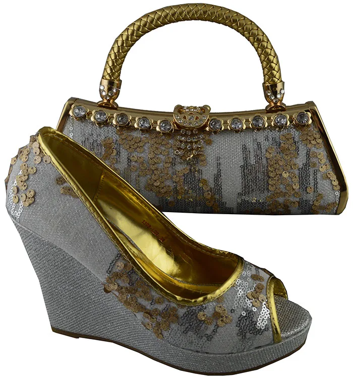 New African Shoeatching Handbag Set Summer Las Pump Shoes New African Shoeatching Handbag Set Summer Las Pump Shoes And Bag For Party Size 38 42 Silver Color 1308 L20 In Women S Pumps From On