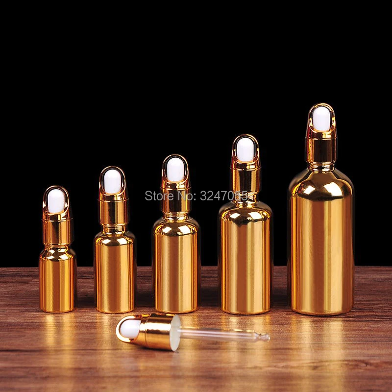 20 шт./лот 10ml20ml30ml50ml100ml крышка корзины бутылка эфирного масла стеклянный Золотой