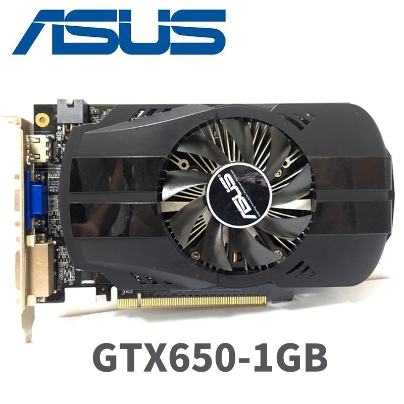 Asus GTX 650 FMLII 1GB GTX650 1G D5 DDR5 128 Bit PC настольные видеокарты PCI Express 3 0 компьютерные