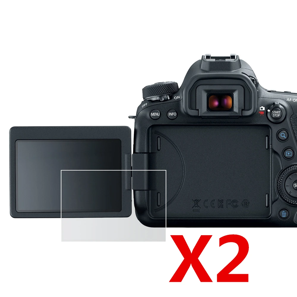 2 шт. мягкий ЖК-экран пластиковая пленка протектор для Canon EOS 200D II 250D Rebel SL3 KISS X10/200D Rebel SL2 Kiss X9 DSLR камера