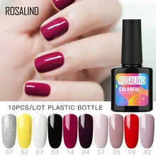 10 шт./лот Розалинд 10 мл Гель-лак для ногтей классический набор для маникюра гель-лаком классический Цвет био-Гели Soak off ногти с uv-фильтром маникюр Гель-лак Набор Для лаков