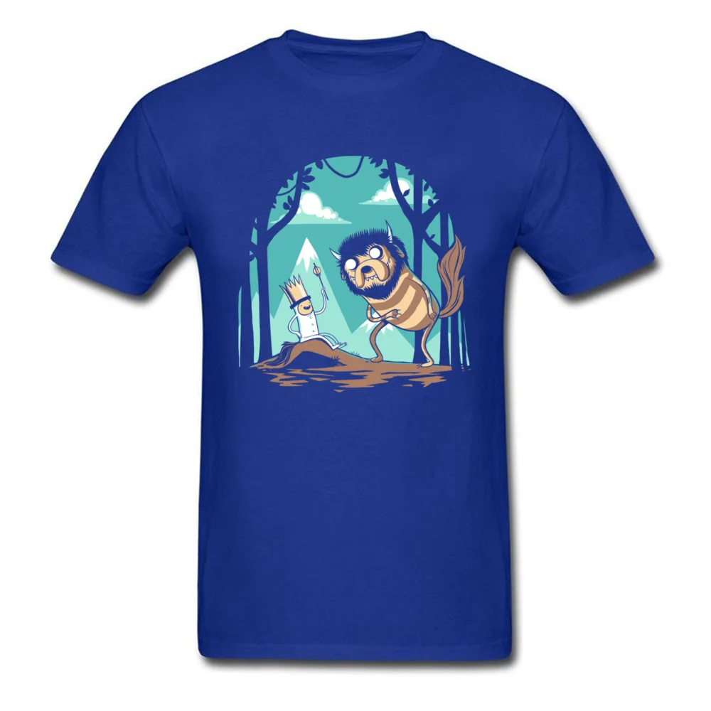 Where the Wild Adventures Are Family Printed T Shirt Round Neck 100% Cotton Short Sleeve Tees for Men Clothing Shirt Lovers Day Where the Wild Adventures Are blue