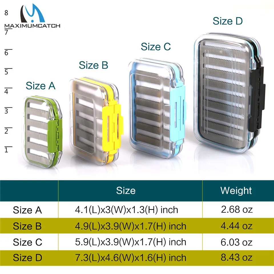 Maximumcatch водонепроницаемый рыболовный ящик с щелевой пеной рыболовная приманка крючок Приманка в виде мухи Коробка Рыболовные Снасти Коробка