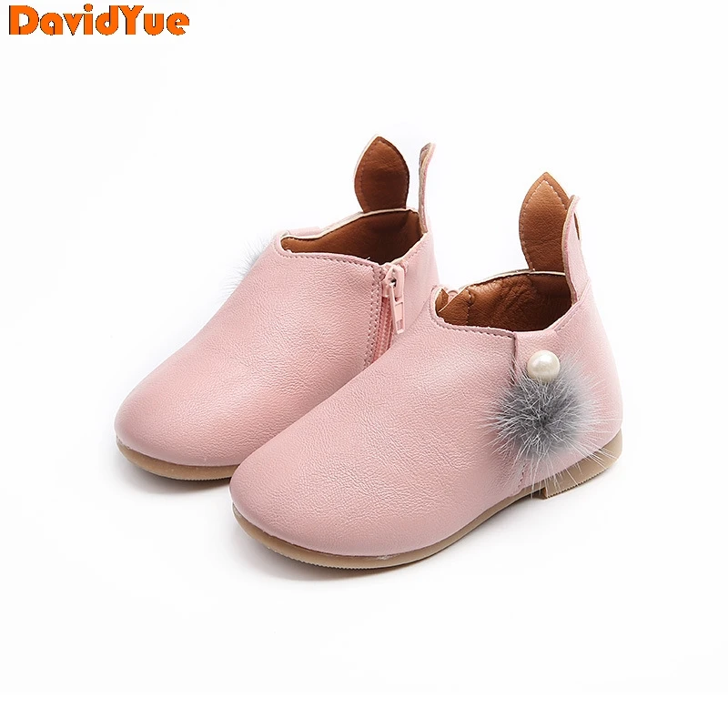 

Davidyue new ankle roma Girls Boots for autumn soft leather Girls sneakers Autumn Martin Boots Children Winter Shoes