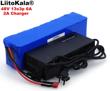 

LiitoKala 48V 6ah 13s3p high power 18650 electric battery electric motorcycle vehicle DIY battery 48V protection BMS+2A charger