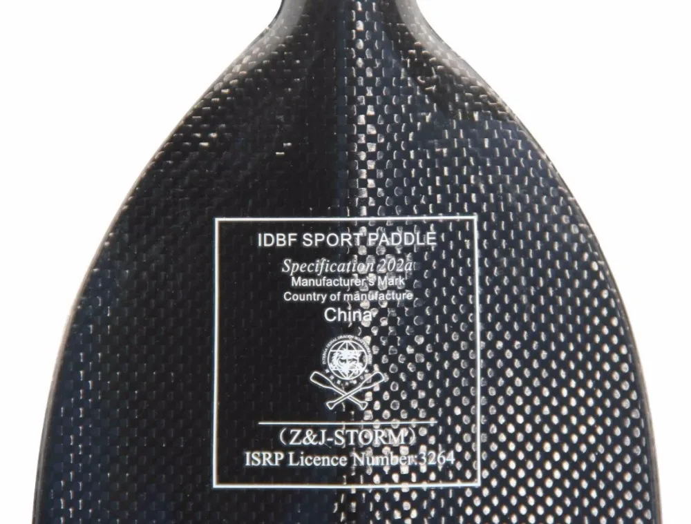 ZJ Sport IDBF Approved New Carbon Dragon Boat Paddle Storm Model