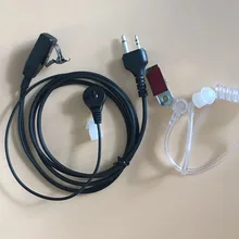 2x ФБР Тайное Акустическая Воздушная трубка Динамик гарнитуры микрофон PTT для Midland Радио LXT535VP3/600VP3 LXT500VP3 GXT860VP4 LXT490VP3