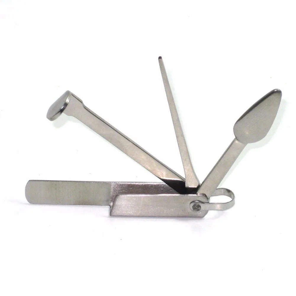 Keaychain Spike Tamper Reamer 3 in 1 Tobacco Pipe Tool Stainless Steel