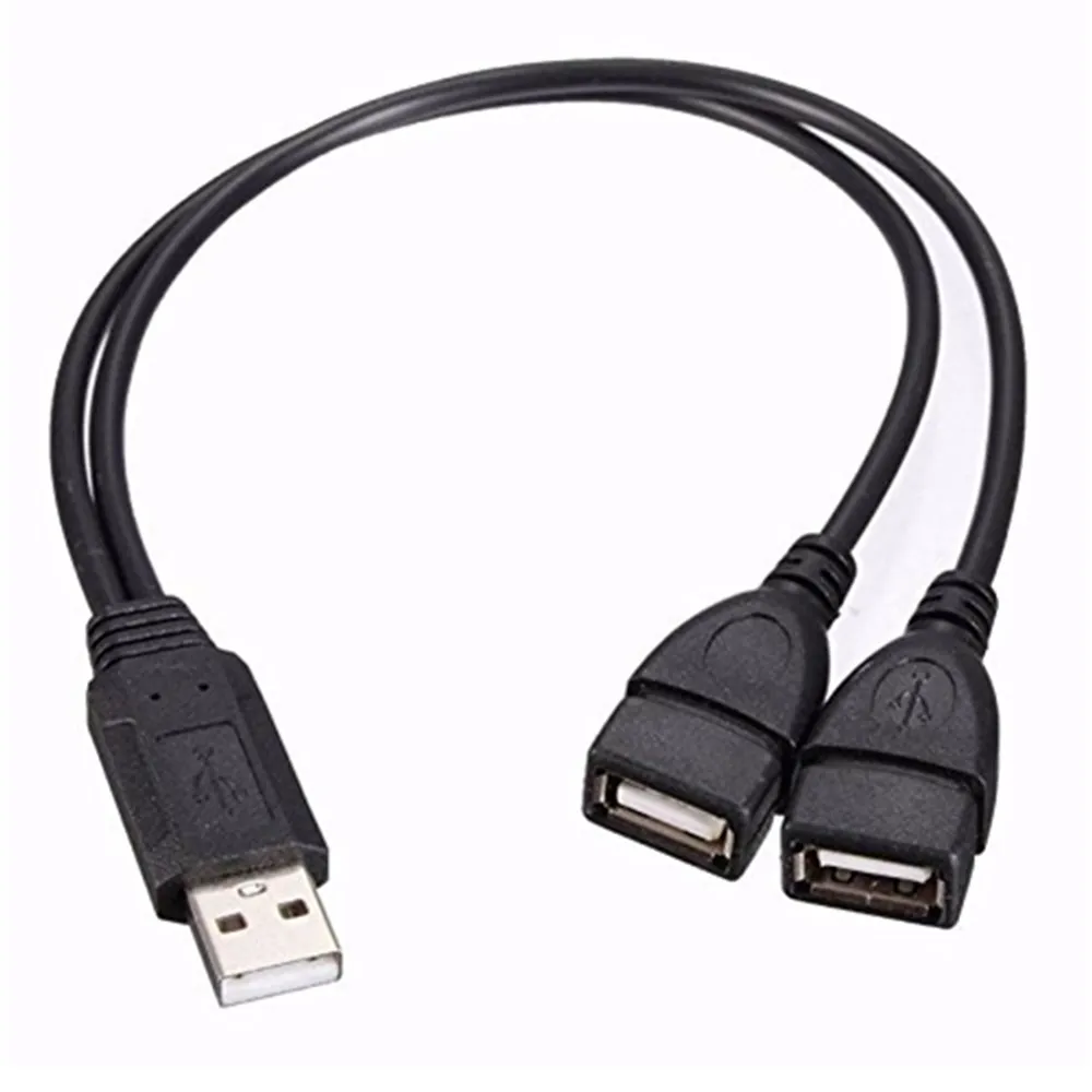 USB кабель Y разветвитель 2 0 A папа двойных мама адаптер концентратора порта