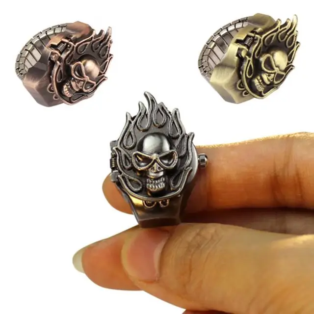Skull ring watch deals