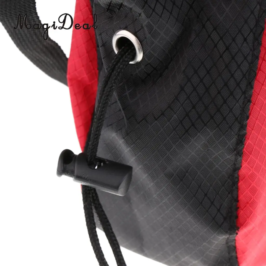 MagiDeal Chalk Bag Storage Pouch for Rock Climbing Gym with Drawstring and Adjustable Waist Belt 
