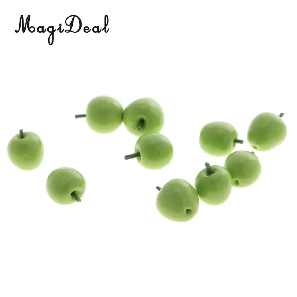 10Pcs/Lot Simulation Polymer Clay 1:12 Dollhouse Miniature Fruits Food Kitchen Restaurant Living Room Decoration Children Toys