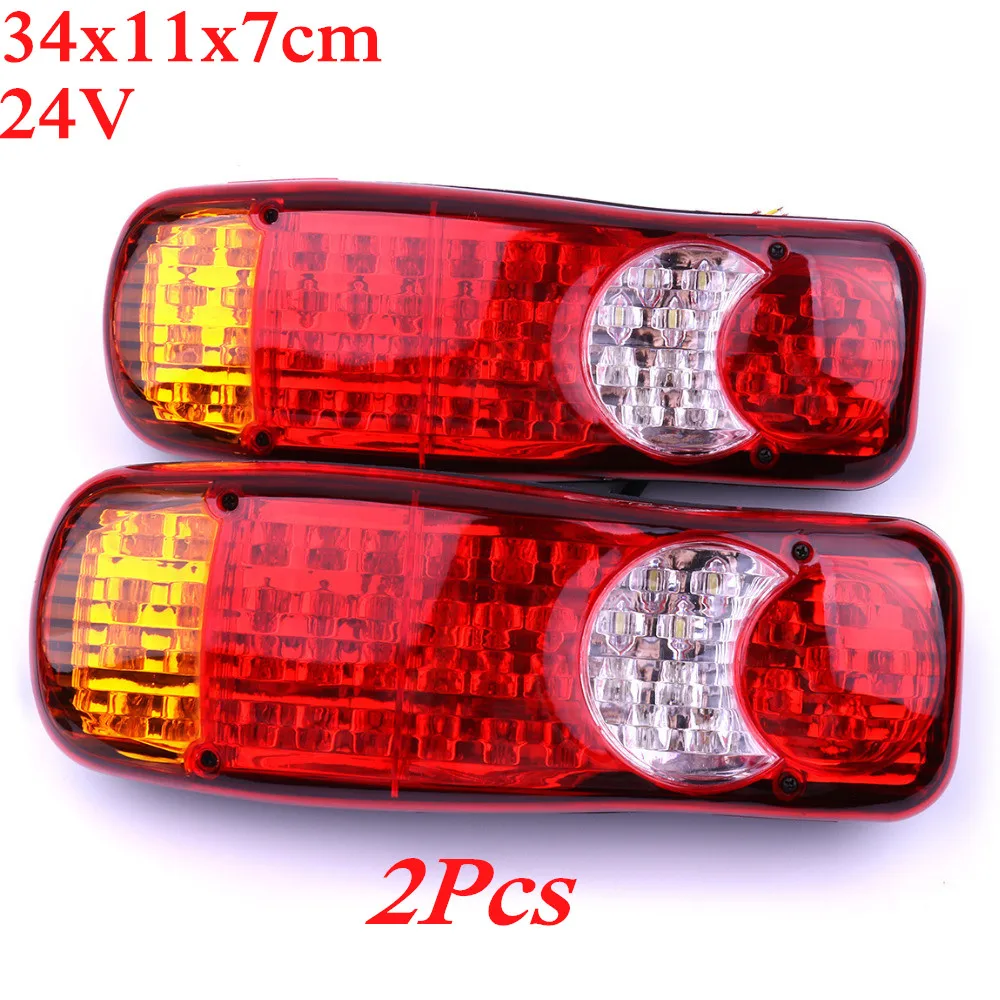 

Universal 1Pair Truck LED Rear Indicator Stop Reverse Fog Lights