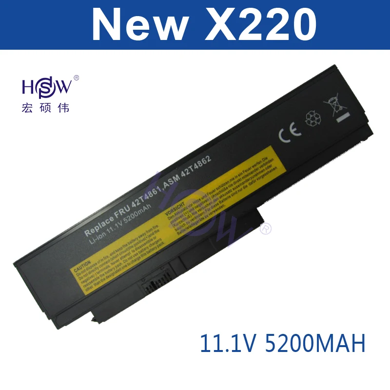 5200MAH Laptop Battery For Lenovo ThinkPad X220 X220i 0A36282 42T4875 ASM 42T4862 FRU 42T4863 42T4873 42Y4868 42T4861 5200MAH Laptop Battery For Lenovo ThinkPad X220 X220i 0A36282 42T4875 ASM 42T4862 FRU 42T4863 42T4873 42Y4868 42T4861