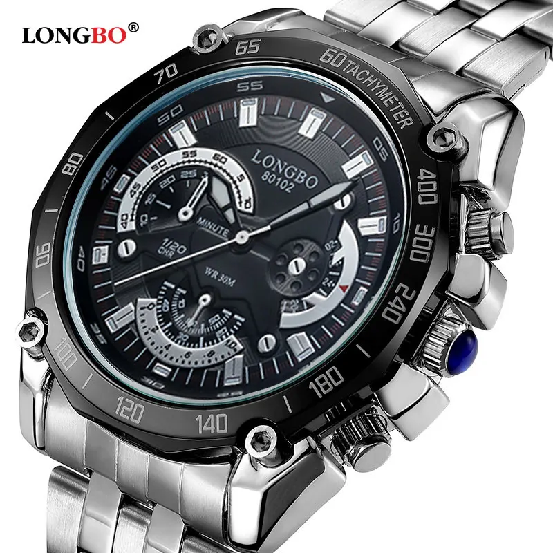 

LONGBO Wristwatch 2017 Quartz Watch Men Top Brand Luxury Famous Steel Wrist Watch Male Clock For Men Hodinky Relogio Masculino