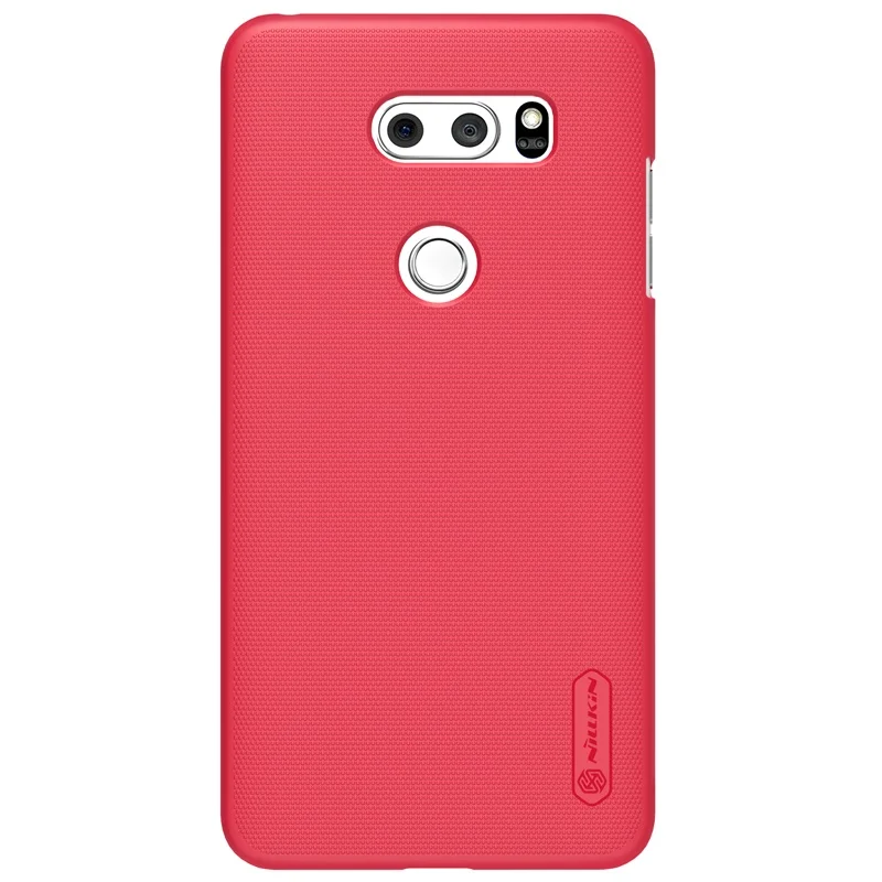 Красный NILLKIN чехол для LG V30 Высококачественная крышка Жесткий Пластик чехол для LG V30 сверхматовый защитный чехол-накладка для LG V30 с розничной упаковкой - Цвет: Красный