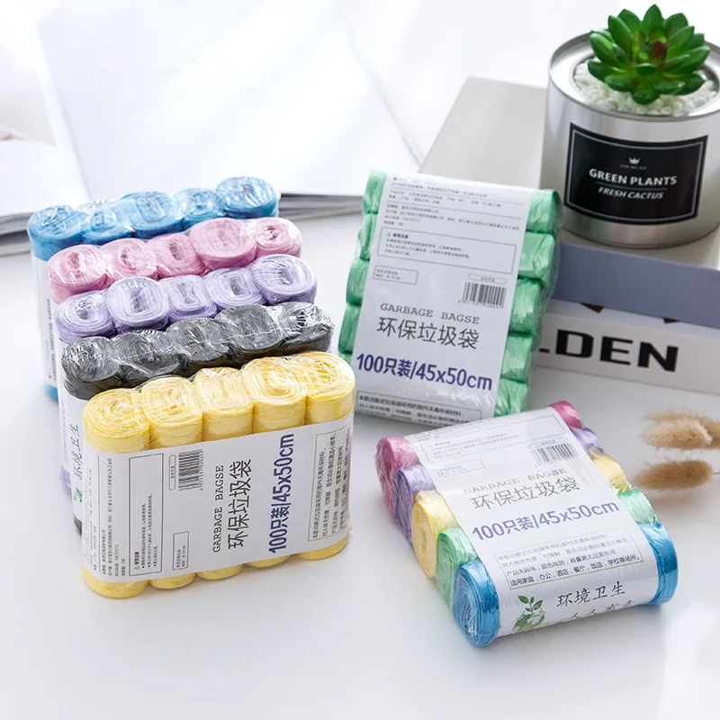 

Trash Bags Kitchen Disposable Garbage Bags Multicolor Thicken Convenient Environmental Cleaning Waste Bag Plastic Trash Bags