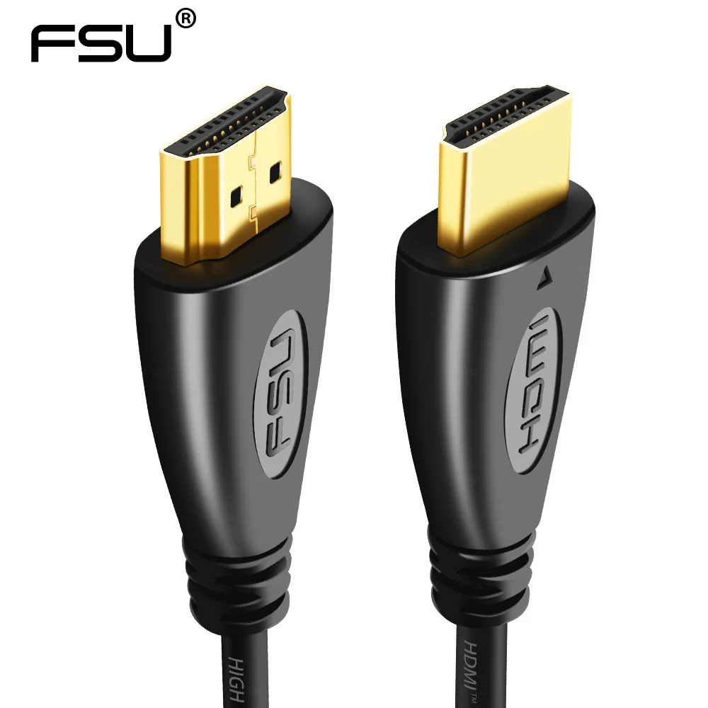Gold Plated Plug HDMI to HDMI Cable Adapter Support 1080P 3D for HDMI Switch HDTV Notebook Projector Monitor Free Shipping