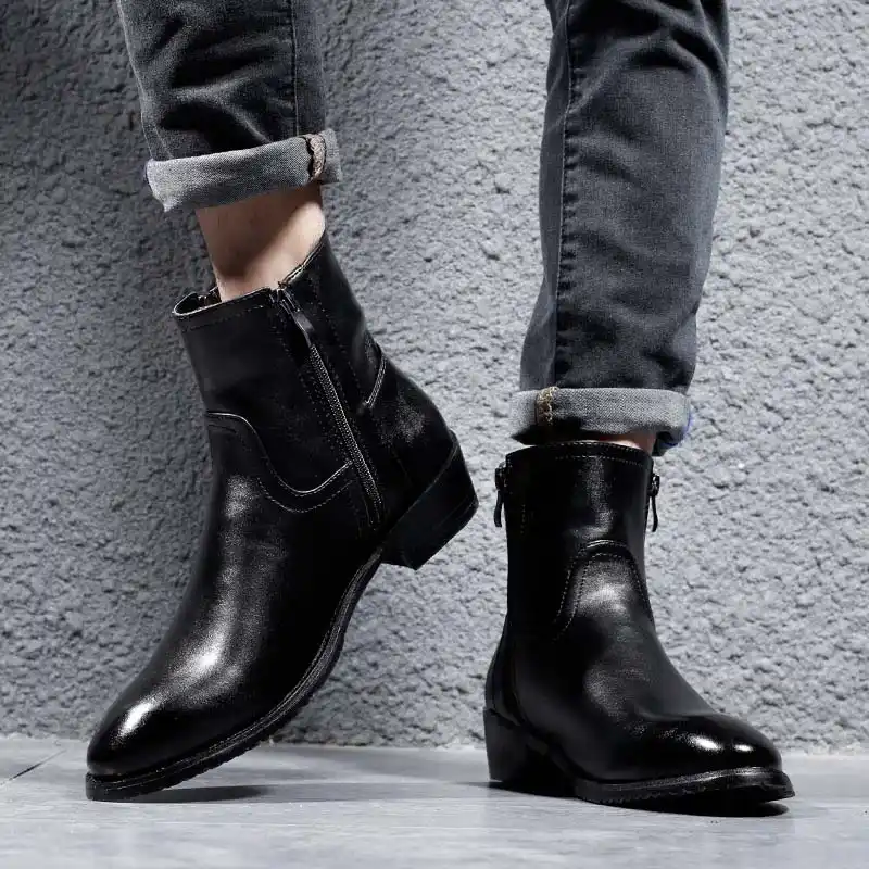 temperament shoes brand new how to buy Masorini Genuine Leather Cowhide Winter Boots Men High ZipTop ... temperament shoes brand new how to buy Masorini Genuine Leather Cowhide Winter Boots Men High ZipTop ...