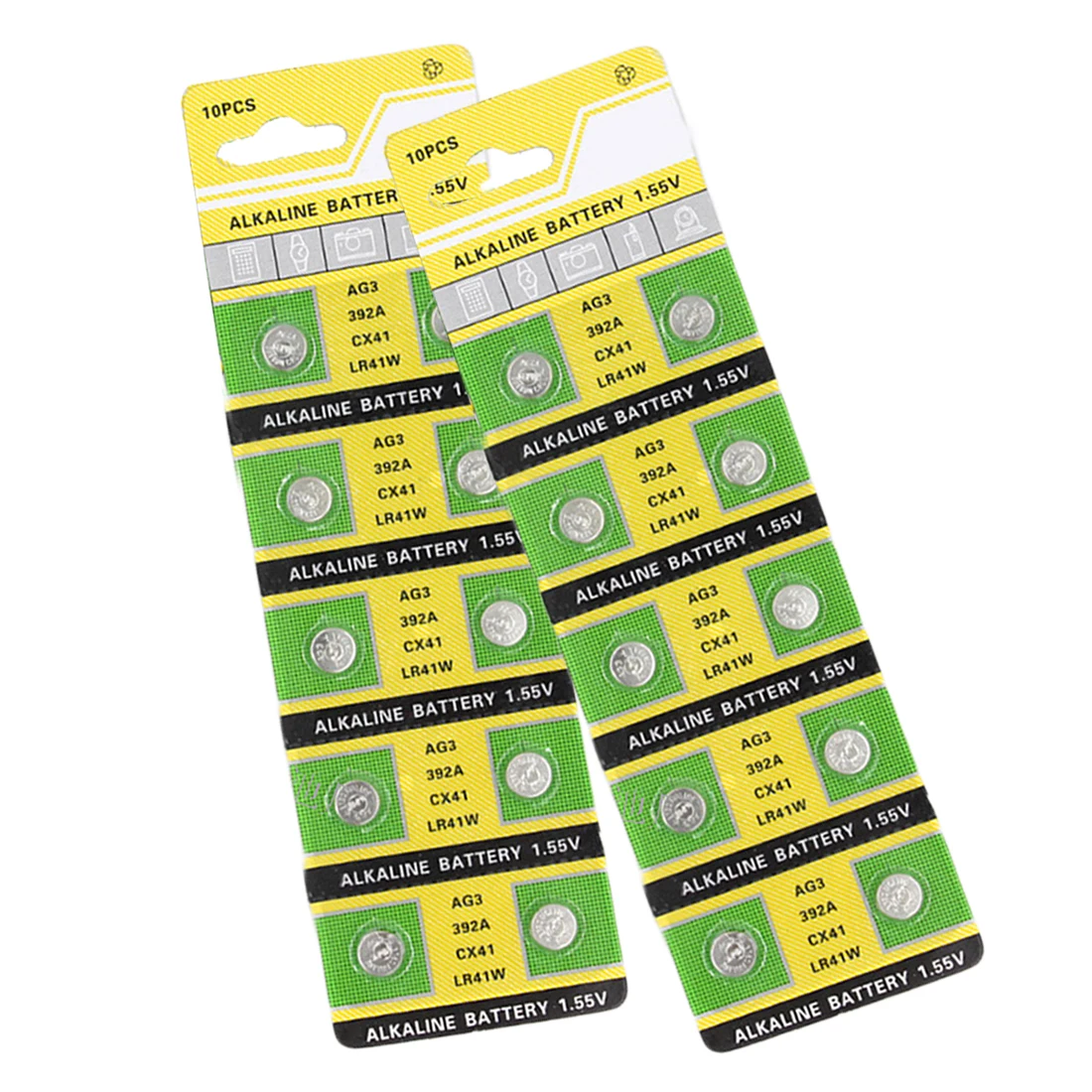 

Centechia High Quality 20 pcs/lot Alkaline Battery 1.55V G3 AG3 LR41 LR736 V3GA SR41 192 392 Button Cell Coin 2017 New Arrival