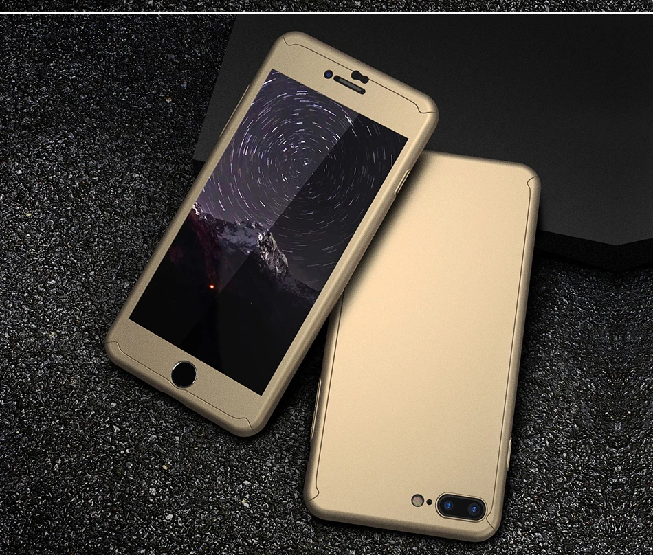 360 Degree Full Coverage Case For iphone 6 6S 7 7 Plus Shockproof Slim Hard PC Luxury Cover (12)