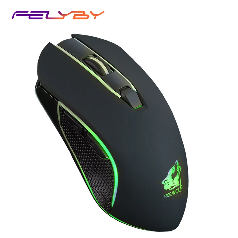 

FELYBY X9 wireless mouse 1600DPI 6-key silent charging mechanical gaming mouse for computers and laptops